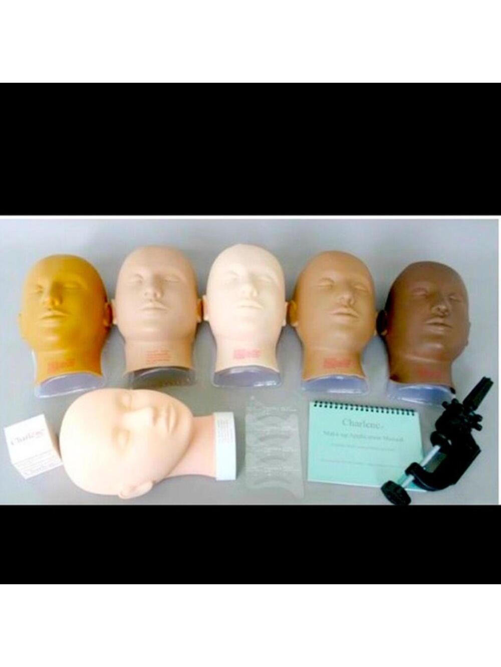 Erasable Make-up Mannequin Mask Kit - Tan/Dark Skin Tone